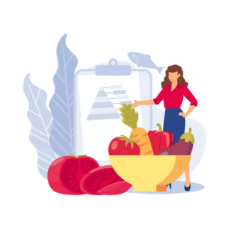 Healthy lifestyle  Illustration