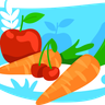 illustration healthy nutrition