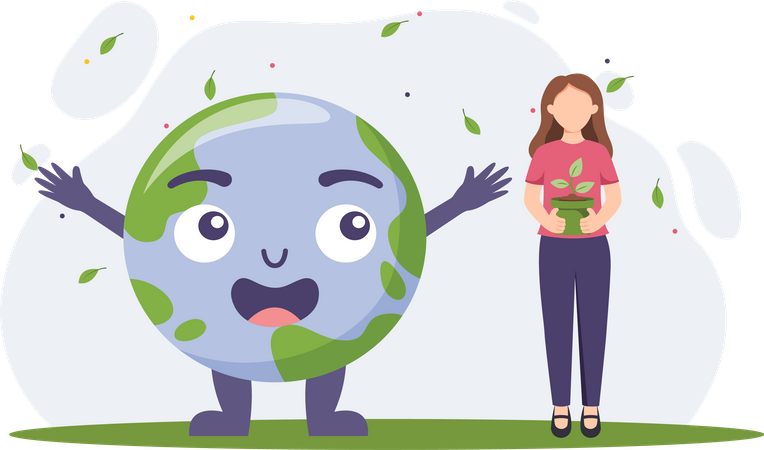 Healthy Planet  Illustration