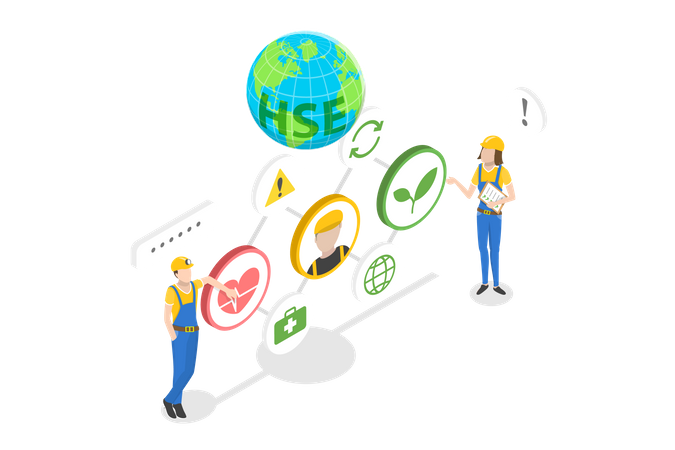 Healthy Safety Environment  Illustration