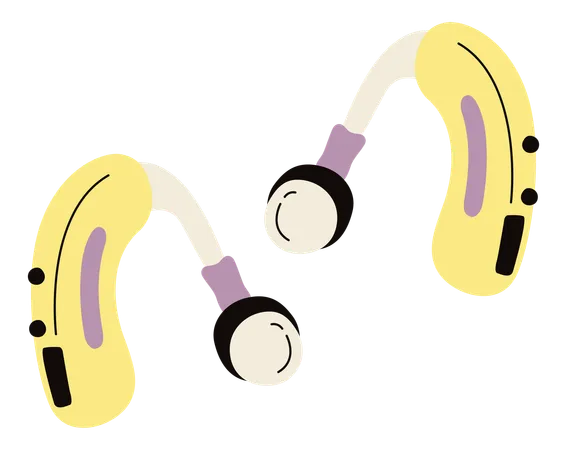 Hearing aid machine  Illustration