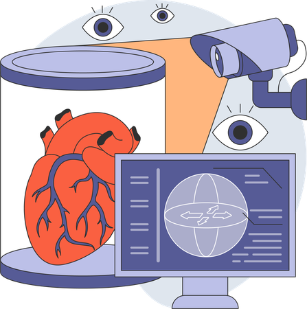 Heart analysis  Illustration