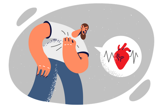 Heart attack Illustration