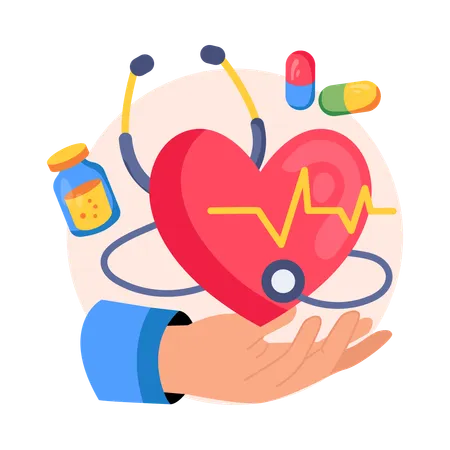 Heart Care  Illustration