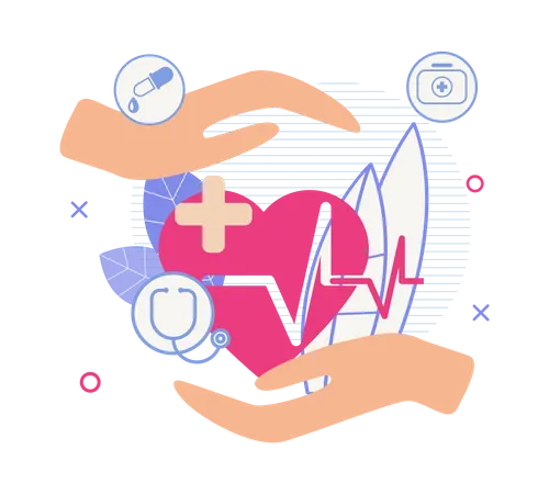 Heart Care  Illustration