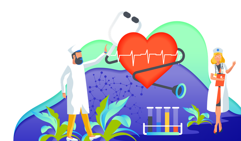 Heart checkup  Illustration