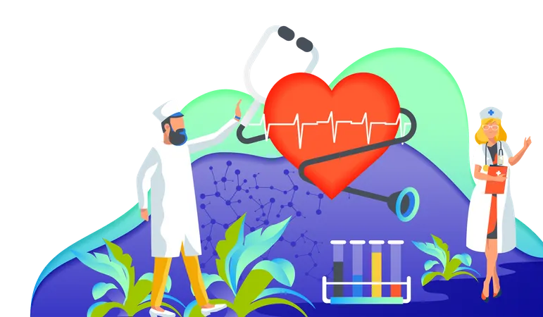 Heart checkup  Illustration