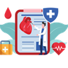 illustrations of heart checkup report