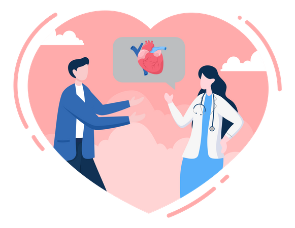 Heart Day  Illustration