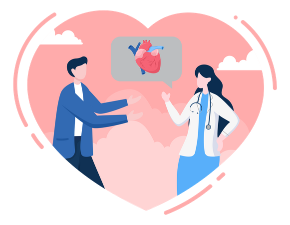 Heart Day  Illustration