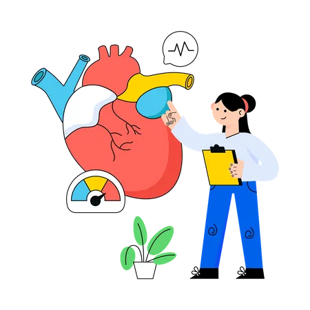 Heart Disease Diagnosis  Illustration