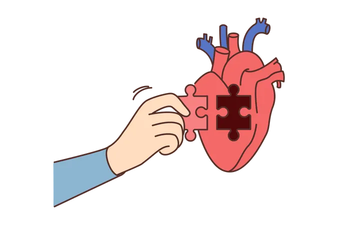 Heart donation Illustration