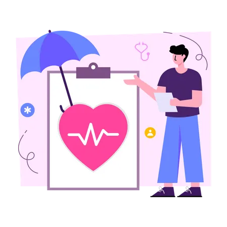 Heart Insurance Illustration