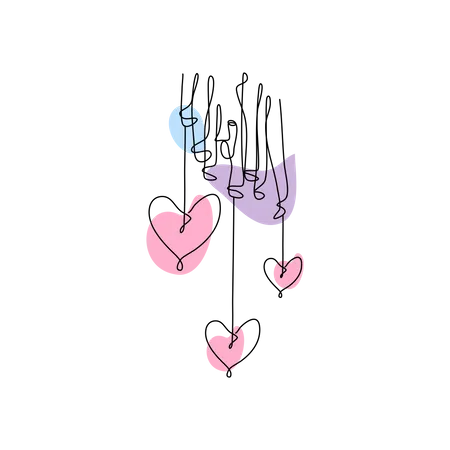 Heart Love  Illustration