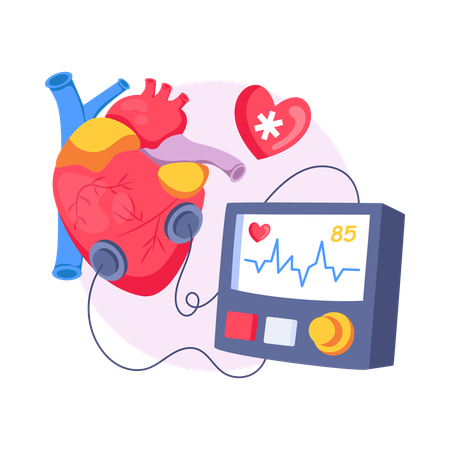 Heart Rate Monitor  Illustration