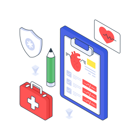 Heart Report  Illustration