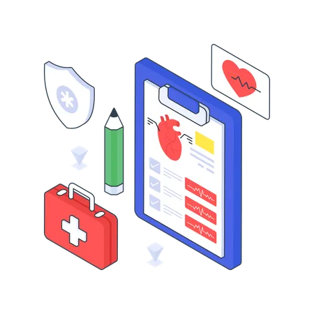 Heart Report  Illustration