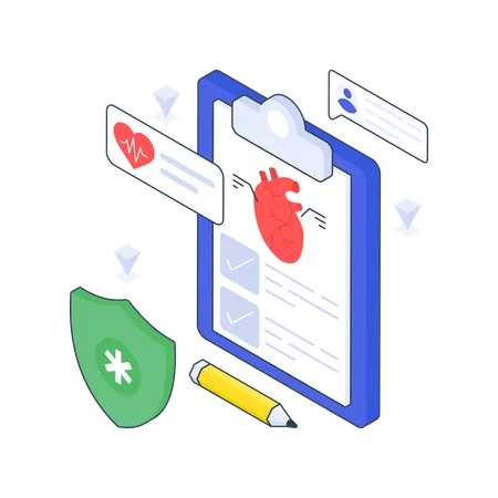 Heart Report/Cardio Report  Illustration