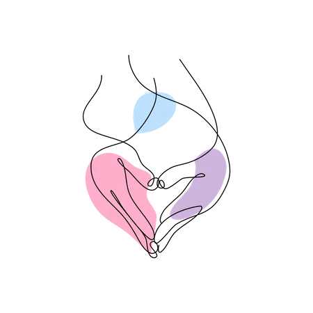 Heart Shaped  Illustration