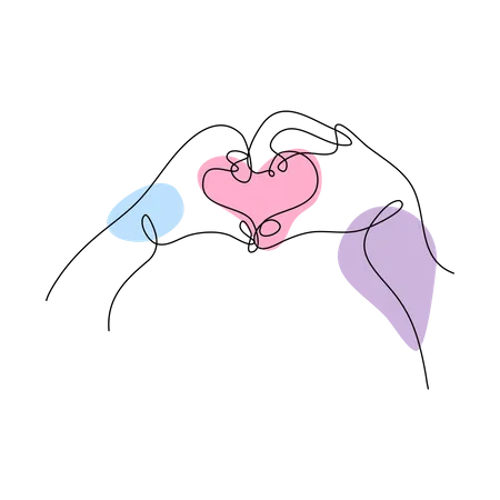 Heart Shaped  Illustration