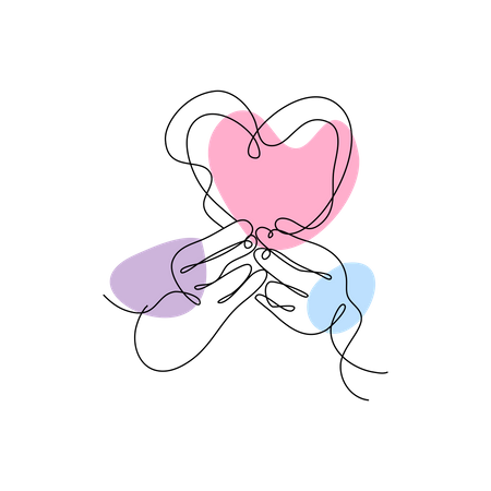 Heart Shaped  Illustration