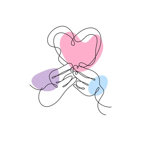 Heart Shaped  Illustration