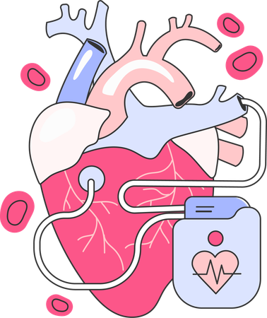Heart treatment  Illustration