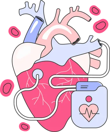Heart treatment  Illustration