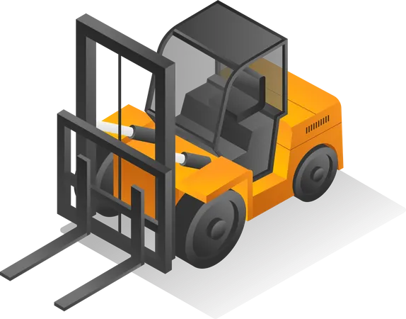 Heavy duty forklift  Illustration