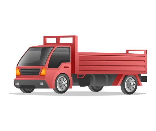 Heavy lifting truck  Illustration