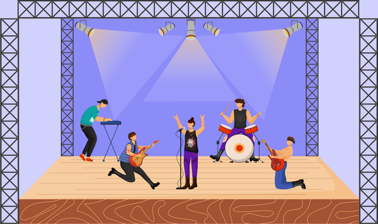 Heavy metal band  Illustration