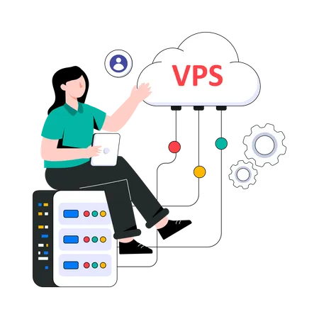 Hébergement vps  Illustration