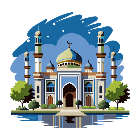 Heilige Moschee  Illustration