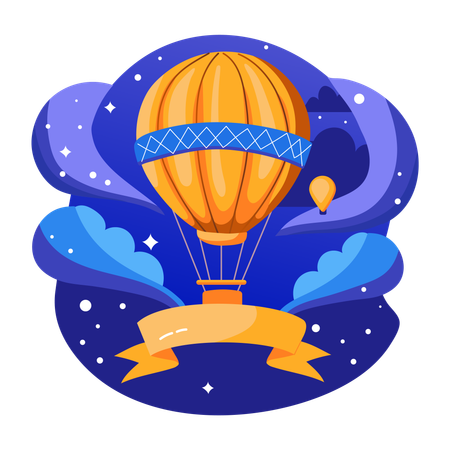 Heißluftballon  Illustration