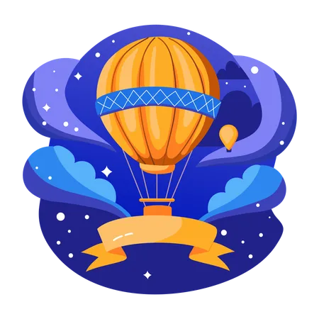 Heißluftballon  Illustration