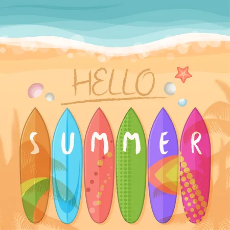 Hello summer Illustration