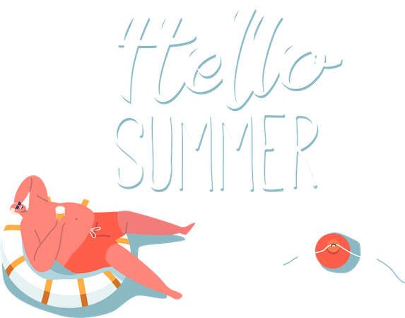 Hello Summer  Illustration