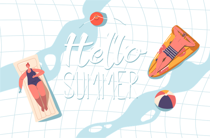 Hello Summer  Illustration