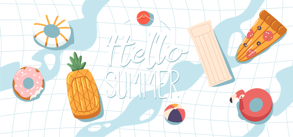 Hello Summer  Illustration