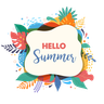 illustrations of hello summer