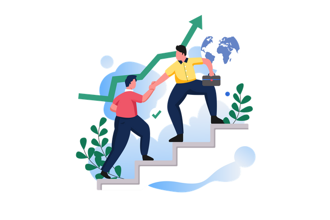 Help In Business Illustration