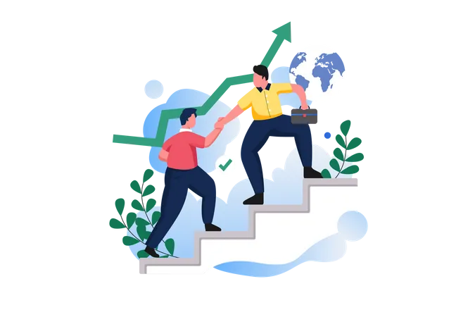 Help In Business Illustration