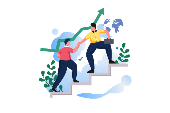 Help In Business  Illustration