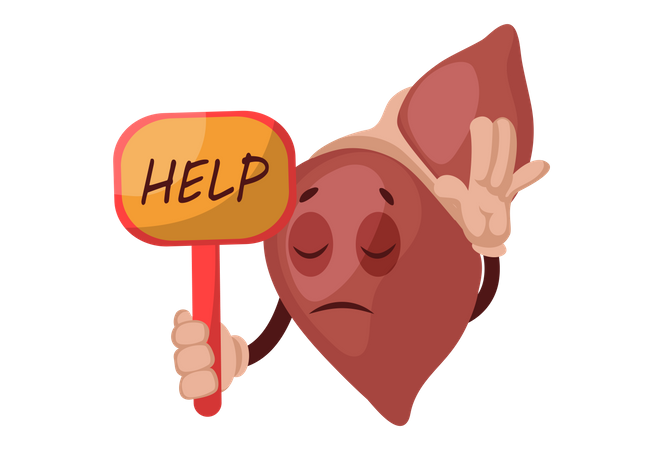 Help liver  Illustration