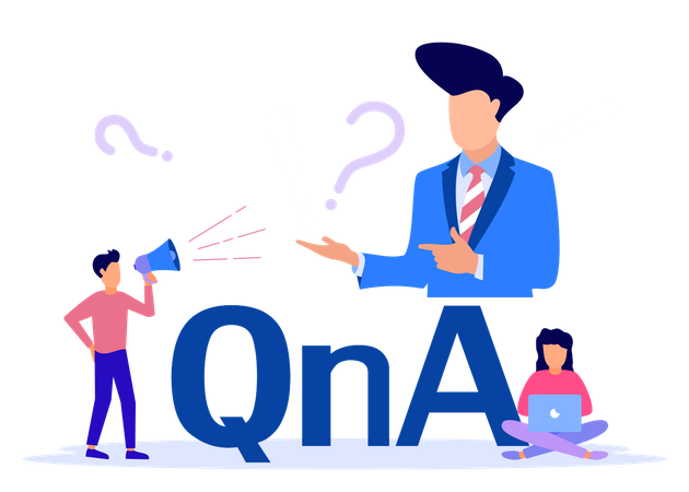 Helpdesk Questions And Answers  Illustration