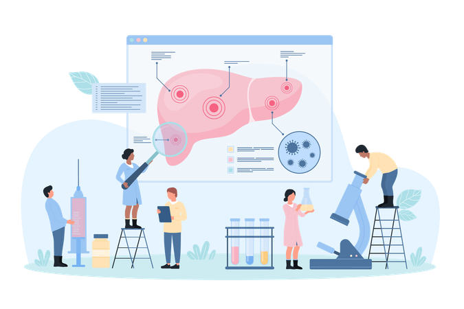 Hepatic disease  Illustration