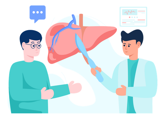 Hepatologe  Illustration