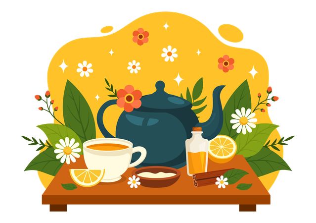Herbal Tea  Illustration