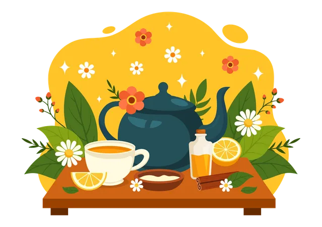 Herbal Tea  Illustration