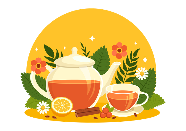 Herbal Tea  Illustration